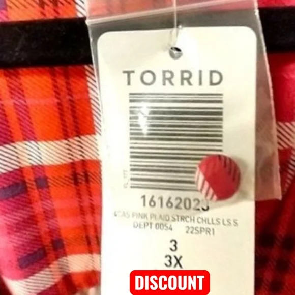 Torrid 3X Multicolor Plaid Zip Front Tie Waist Midi dress - Picture 11 of 13